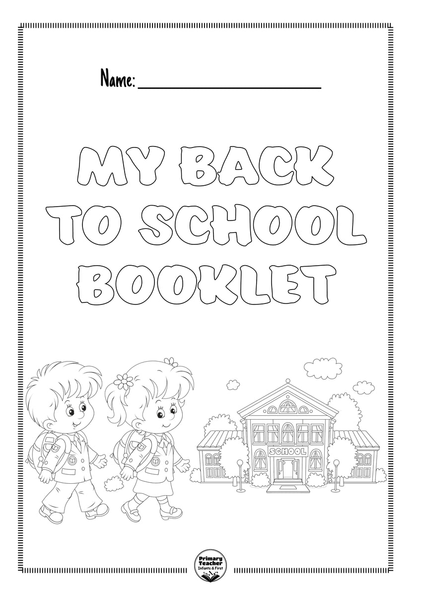 Back to School Booklet – Primary Teacher Infants