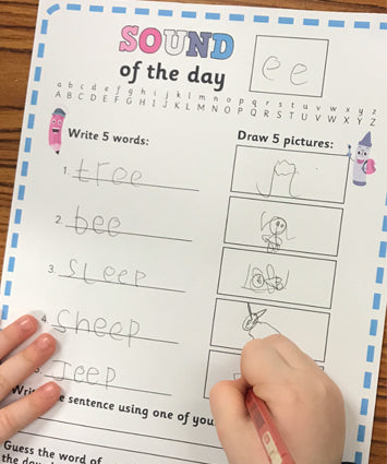 Sound of the Day Print & Cursive - Digraphs, Sounds and Rhyme β Primary ...